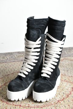 Torqe High Boots"Black × White" / トルクハイブーツ"ブラック×ホワイト"