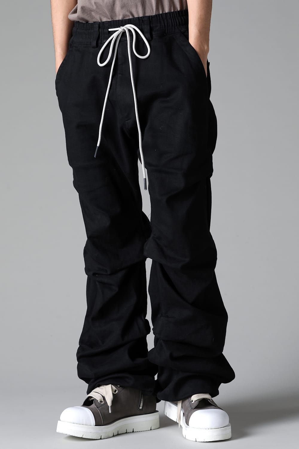 《2025AW先行予約》Boots Cut Tuck Pants"Black" / ブーツカットタックパンツ"ブラック"