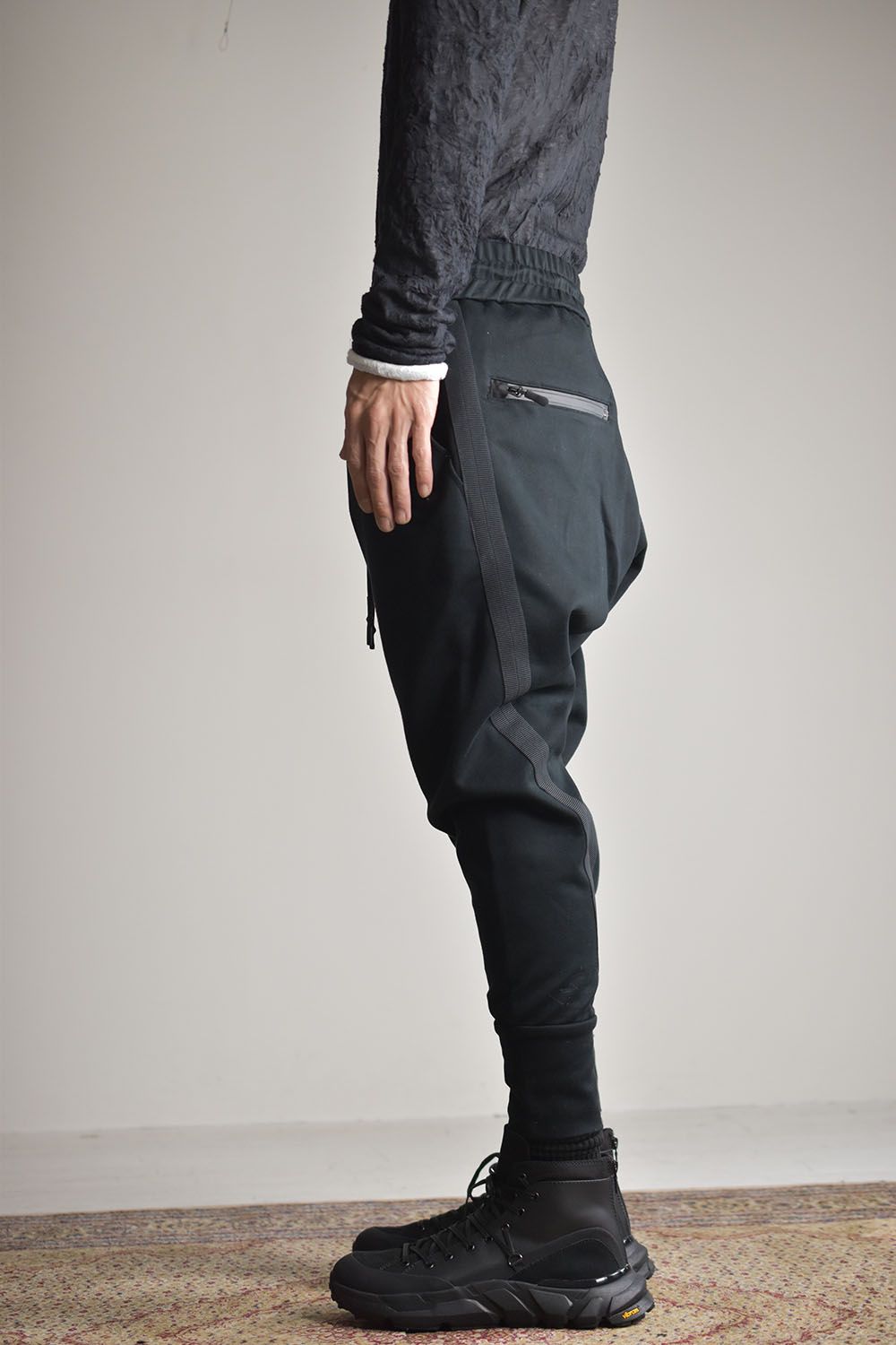 Line Jersey Pants"Black"/ラインジャージーパンツ"ブラック"