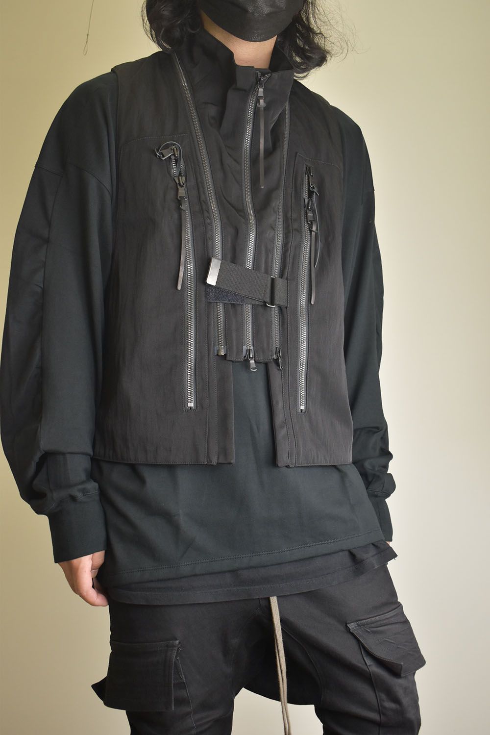 Nylon Wool Twill Tactical Vest"Black" / ナイロンウールツイルタクティカルベスト"ブラック"
