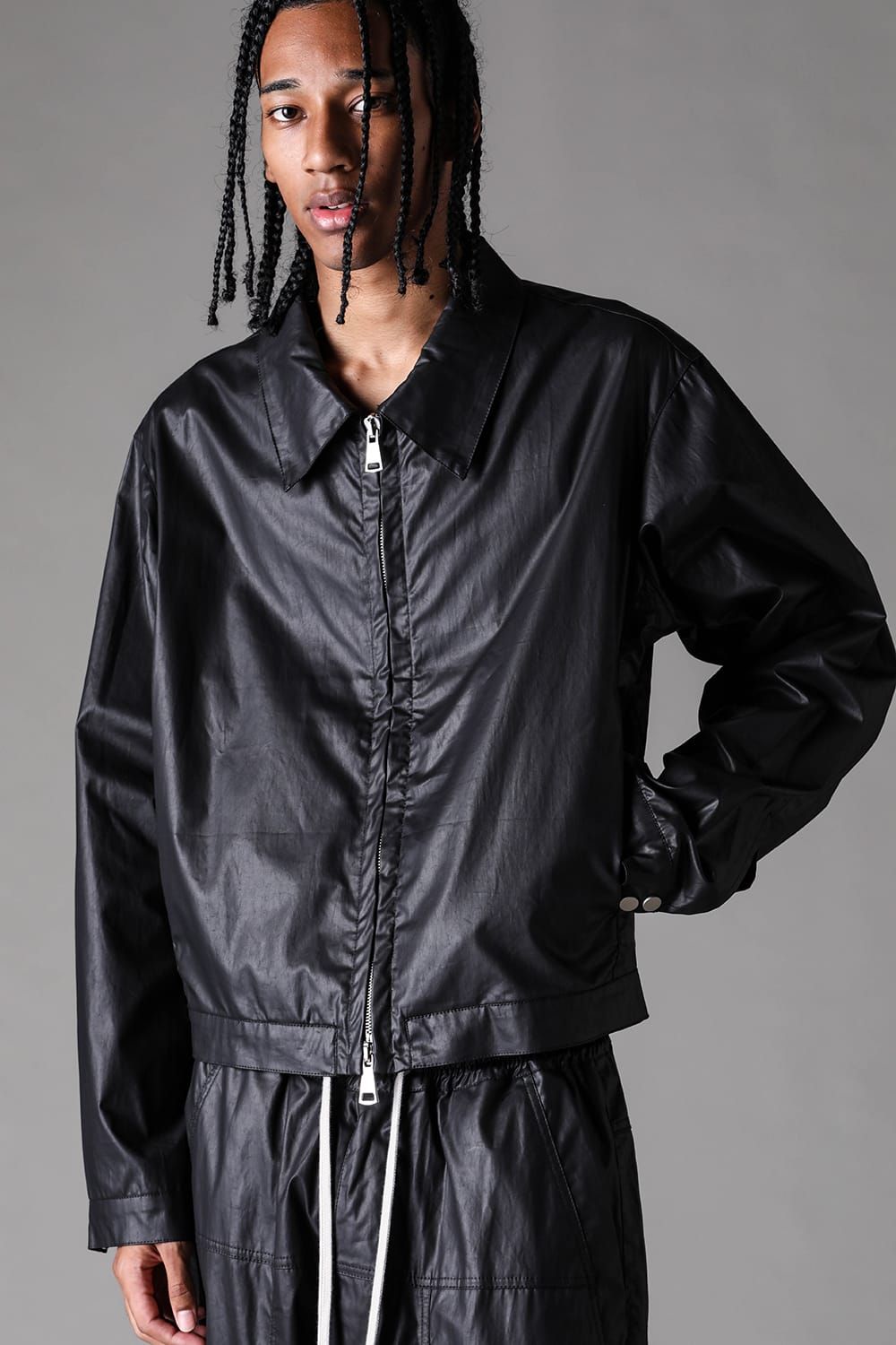《2027SS先行予約》Short Shirts Blouson "Black / Khaki" / ショートシャツブルゾン"ブラック / カーキ"