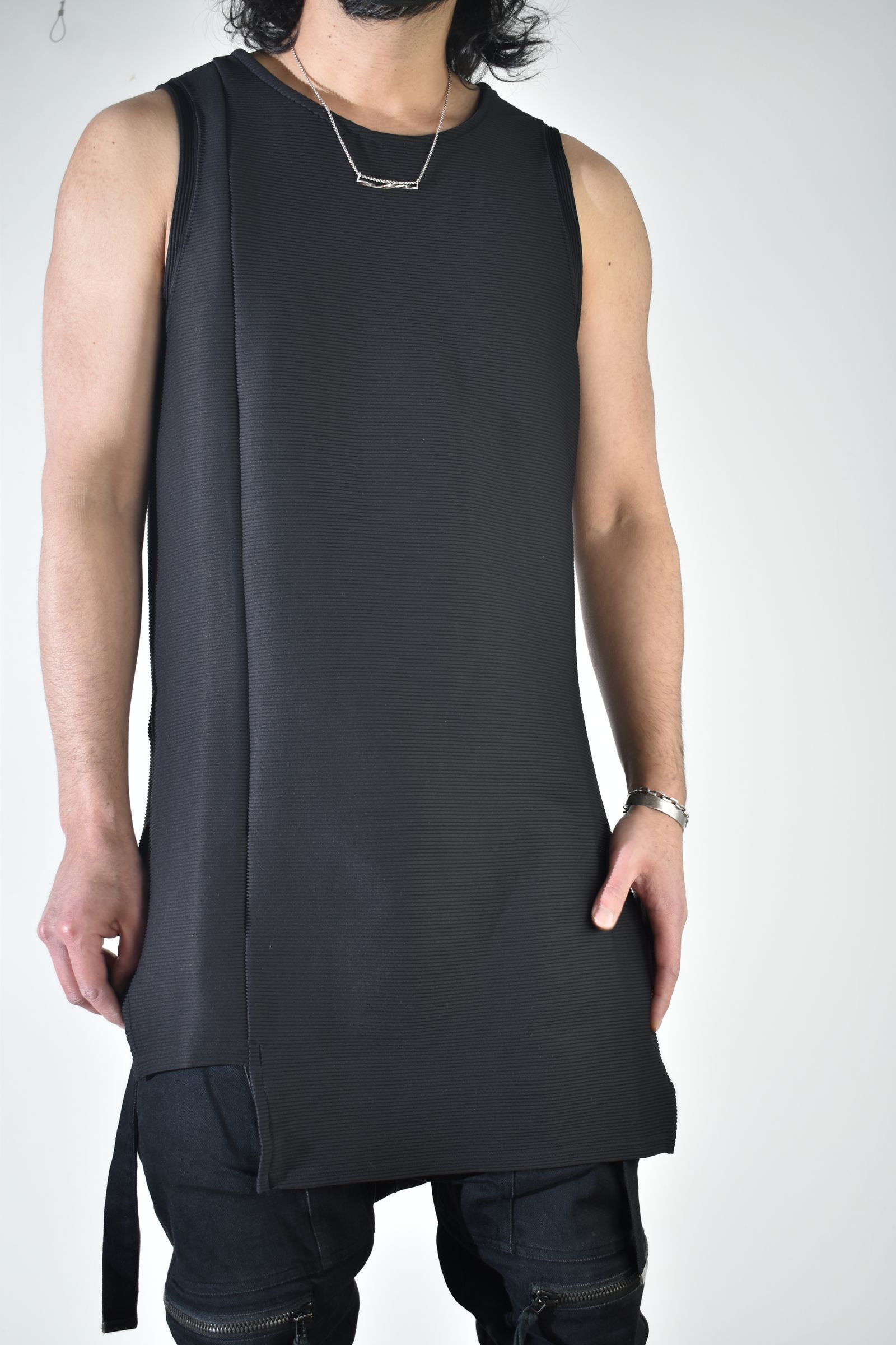 Off Set Extension Tank Top"Black" / オフセットエクステンションタンクトップ"ブラック"