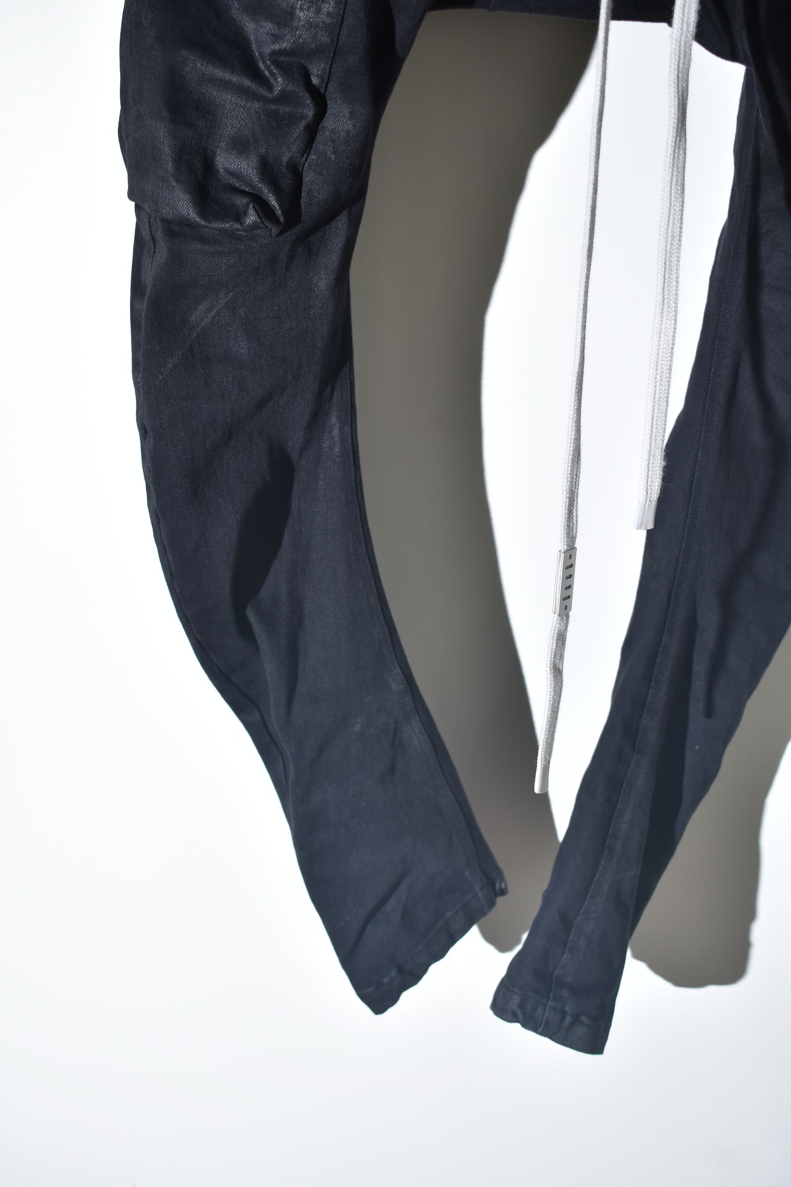 Coating Cargo Saroel Skinny"Black" / コーティングサルエルカーゴスキニー"ブラック"