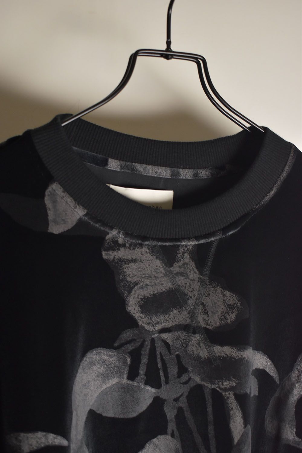 Crew Neck Side Vent Pullover"Black" / クルーネックサイドベンツプルオーバー"ブラック"