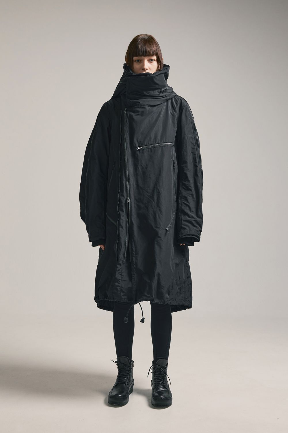 Multi Zip Military Parka Coat"Black" / マルチジップミリタリーパーカーコート"ブラック"