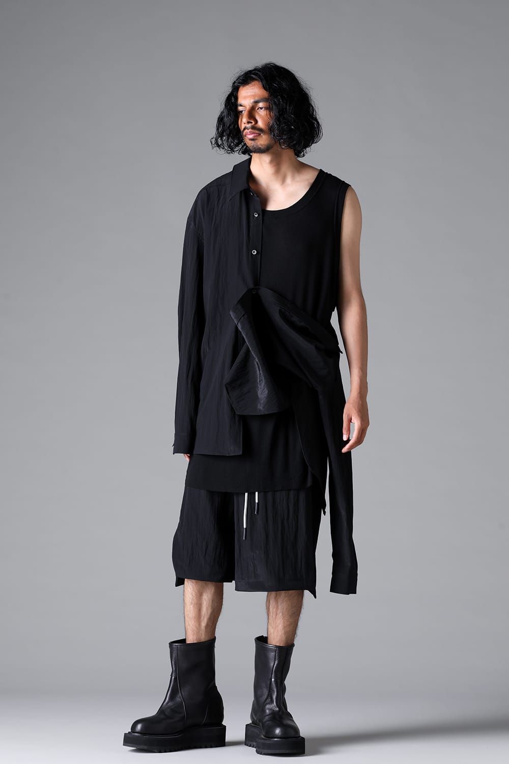 《2026SS先行予約》Back Face Shirts"Black / Cream" /バックフェイスシャツ"ブラック/クリーム"