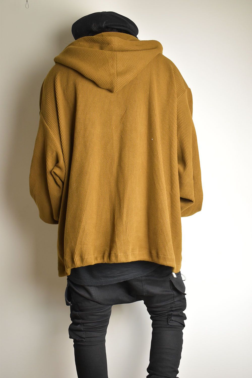 Kint Corduroy Hoodie"Camel" / ニットコーデュロイフーディ"キャメル"