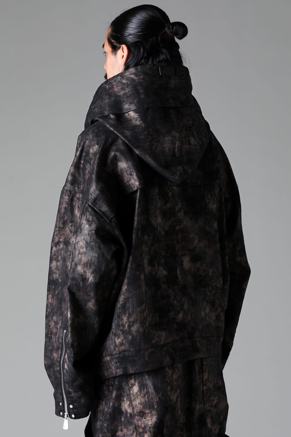 《2025AW先行予約》Metal Steam Camouflage Hooded Blouson"Black × Beige" / メタルスチームカモフラージュ フーデッドブルゾン"ブラック×ベージュ"