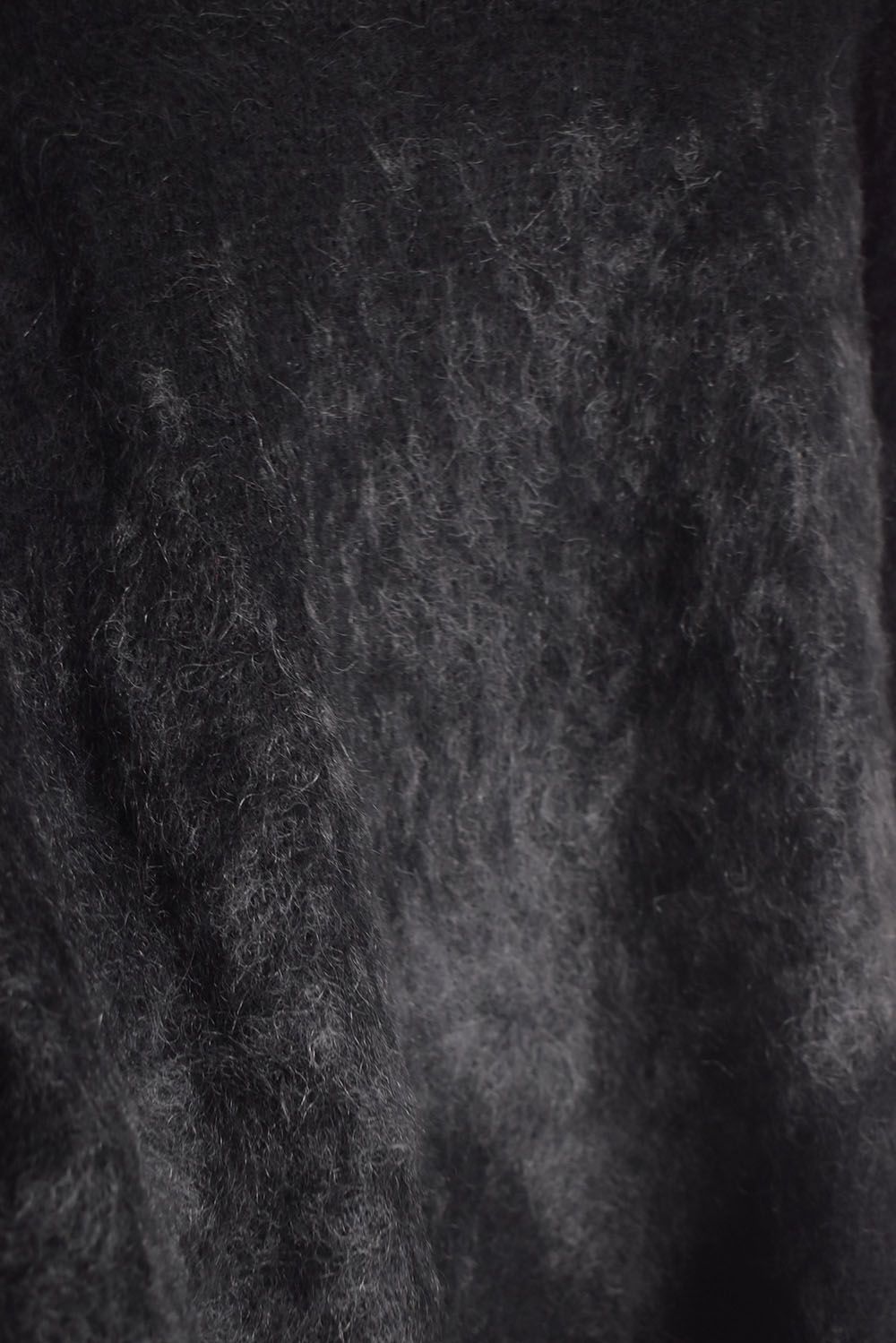 Mohair Alpaca Knit Pullover"Black Grap" / モヘアアルパカニットプルオーバー"ブラックグレープ"