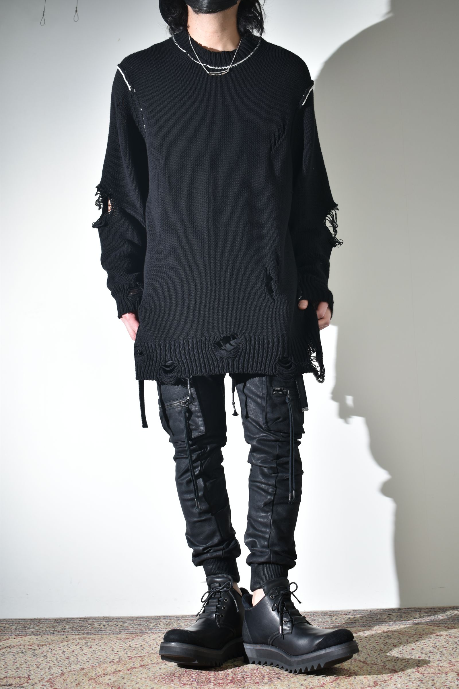 春ニット × ベスト