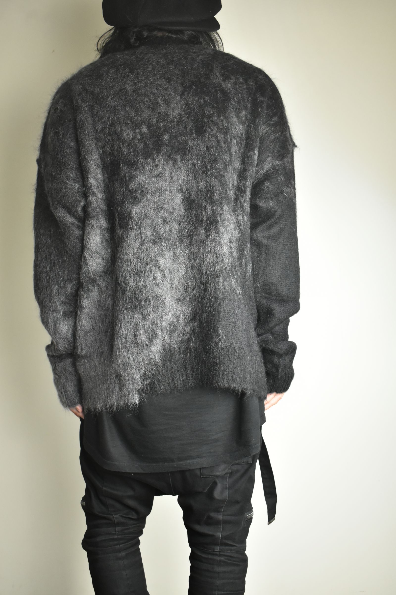 Gradation Mohair Knit Pullover"Black" / グラデーションモヘアニットプルオーバー"ブラック"