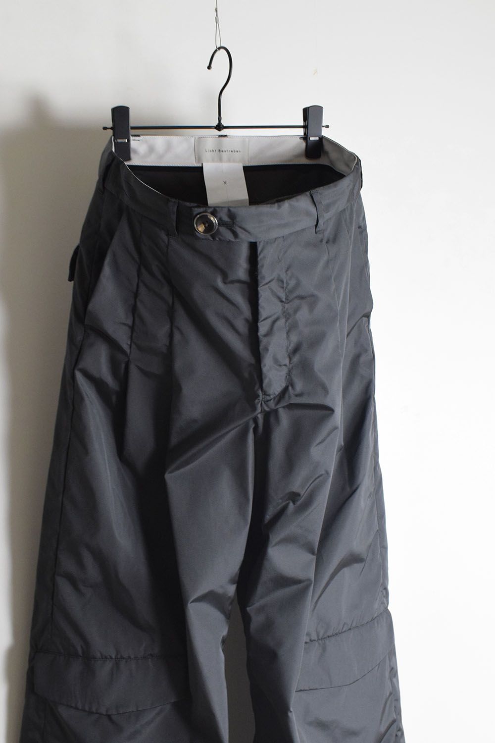 Shingle Flap Baggy Trousers "Charcoal" / シンフラップバギートラウザー"チャコール"