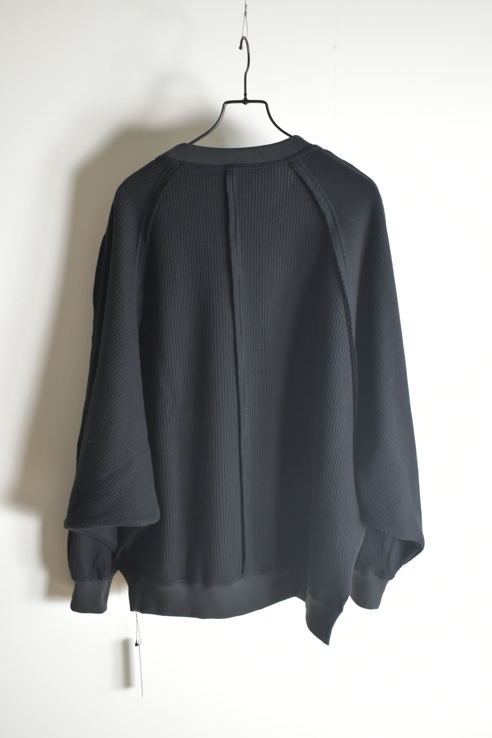 Rail Knit Dolman Sleeve"Black" / レールニットドルマンスリーブ"ブラック"