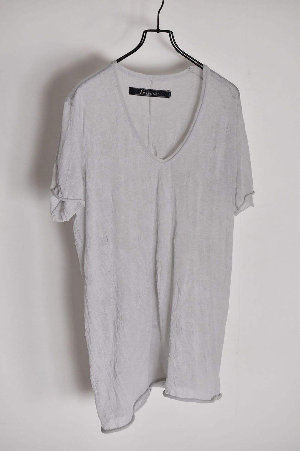 《2026SS先行予約》Gauze Washer V Neck Tee"Black/White/Ivory/Beige/Grey" / ガーゼワッシャーVネックTee"ブラック/ホワイト/アイボリー/ベージュ/グレー"