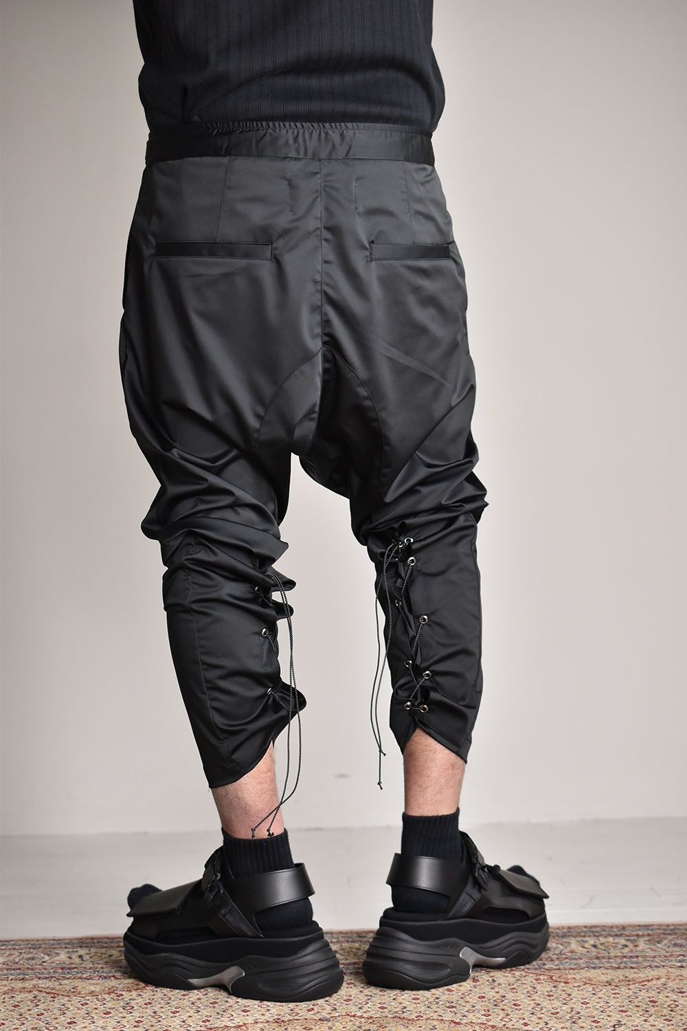 Back Lace Jodhpurs Pants"Black"/バックレースジョッパーズパンツ"ブラック"