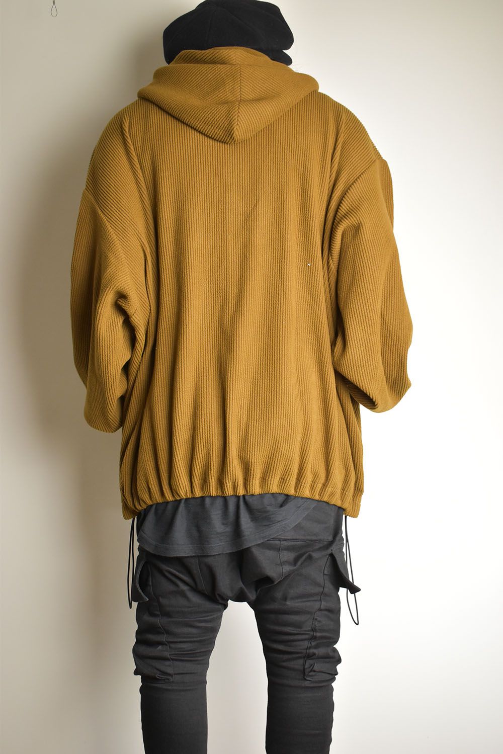 Kint Corduroy Hoodie"Camel" / ニットコーデュロイフーディ"キャメル"