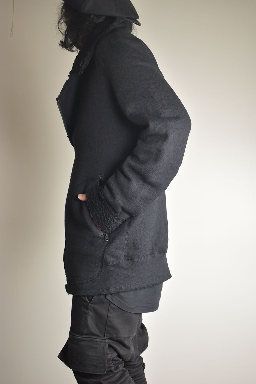 Dread Boa Zip Up Jacket"Black" / ドレッドボアジップアップジャケット"ブラック"