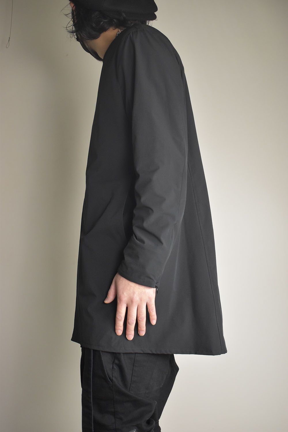 Anorak Jerseey Coat"Black" / アノラックジャージーコート"ブラック"