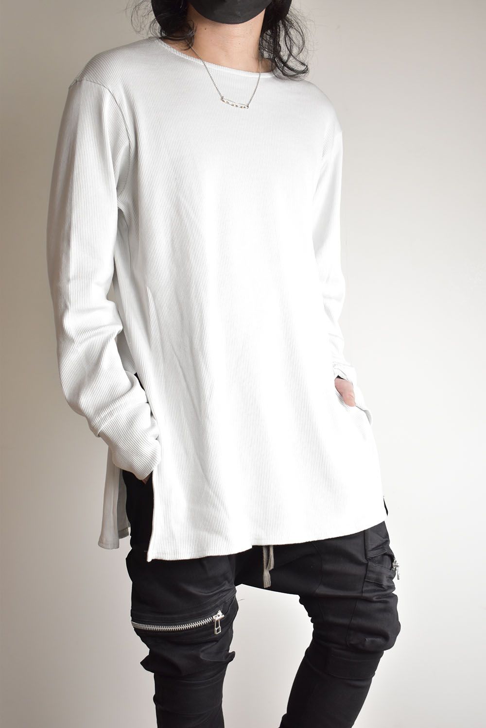 Base Layer Round Neck"Off White"/ベースレイヤーラウンドネック"オフホワイト"