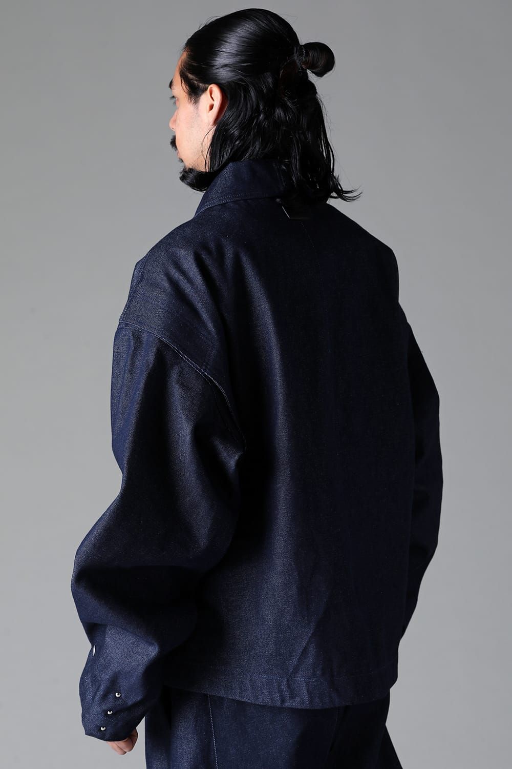 《2025AW先行予約》Tuck Sleeve Jcaket"Black / Navy" /タックスリーブジャケット"ブラック/ネイビー"