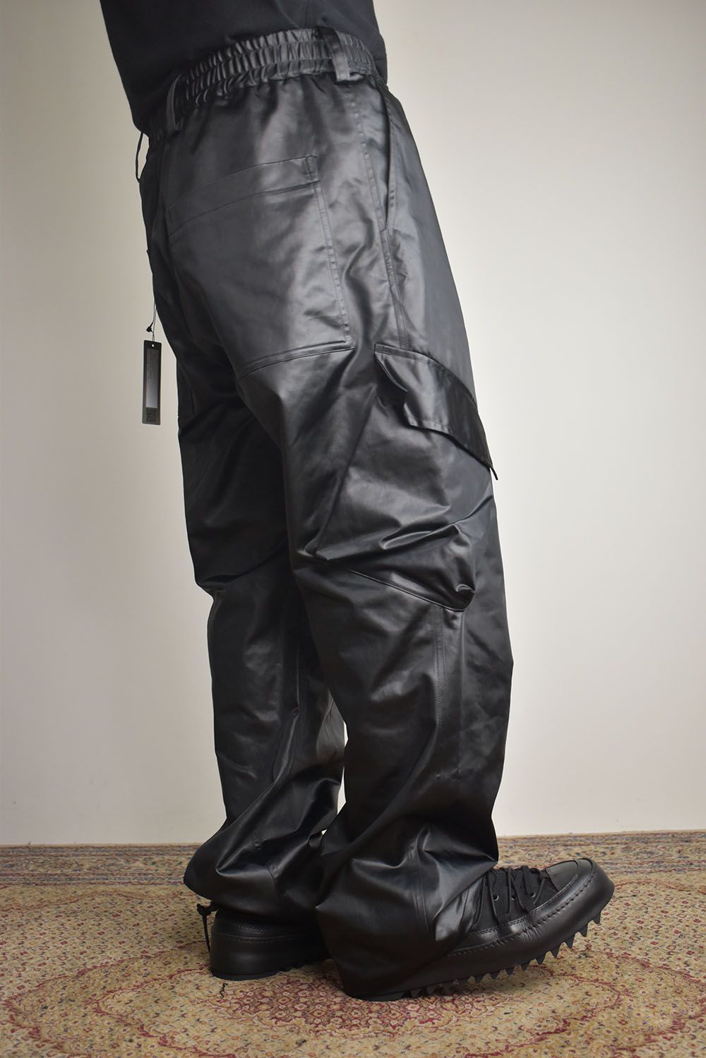 Heavy Satin Cargo Pants"Black" / ヘビーサテンカーゴパンツ"ブラック"