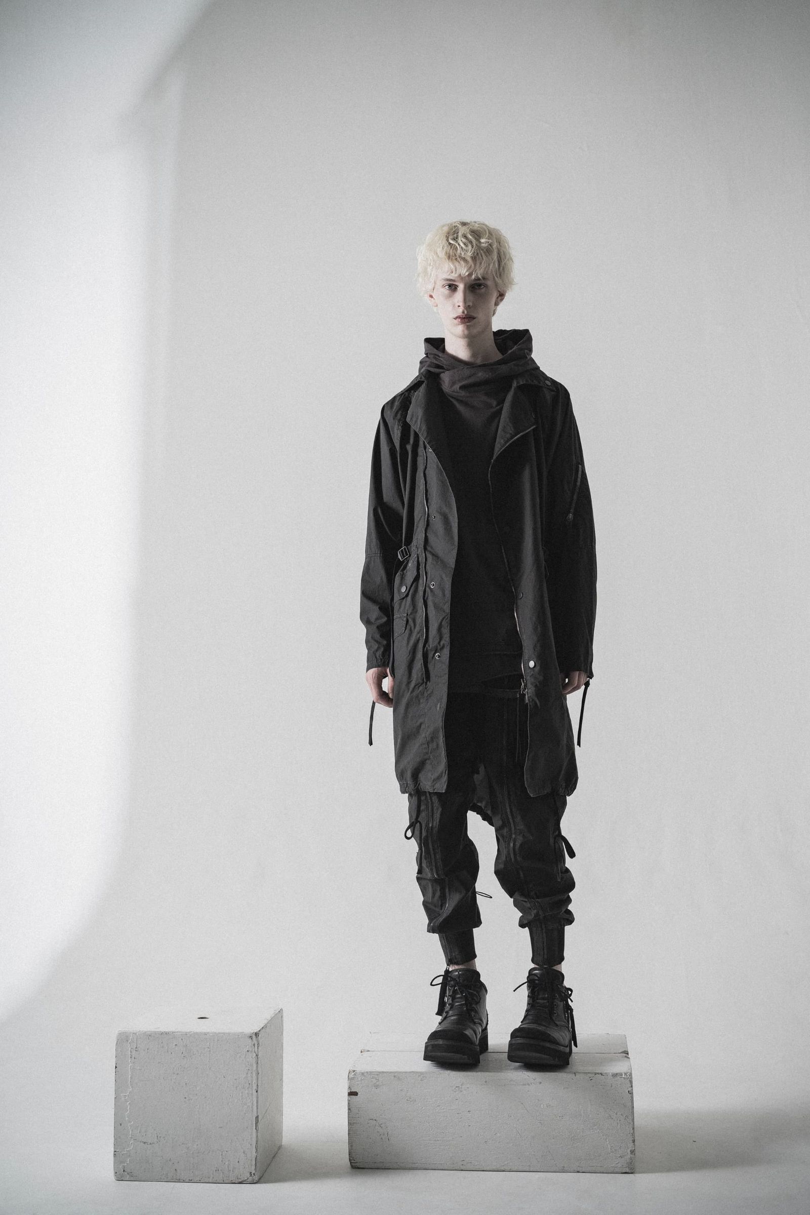 《2027SS先行予約分》Pigment-Coated Parachute Jog Pants"Black" / 顔料コーティングパラシュートジョグパンツ"ブラック"