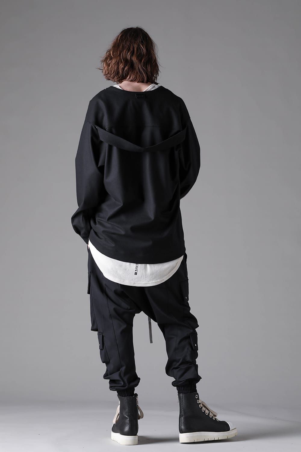 《2026AW先行予約》Cardigan Shirts"Black / L.Grey" / カーディガンシャツ"ブラック/ライトグレー"