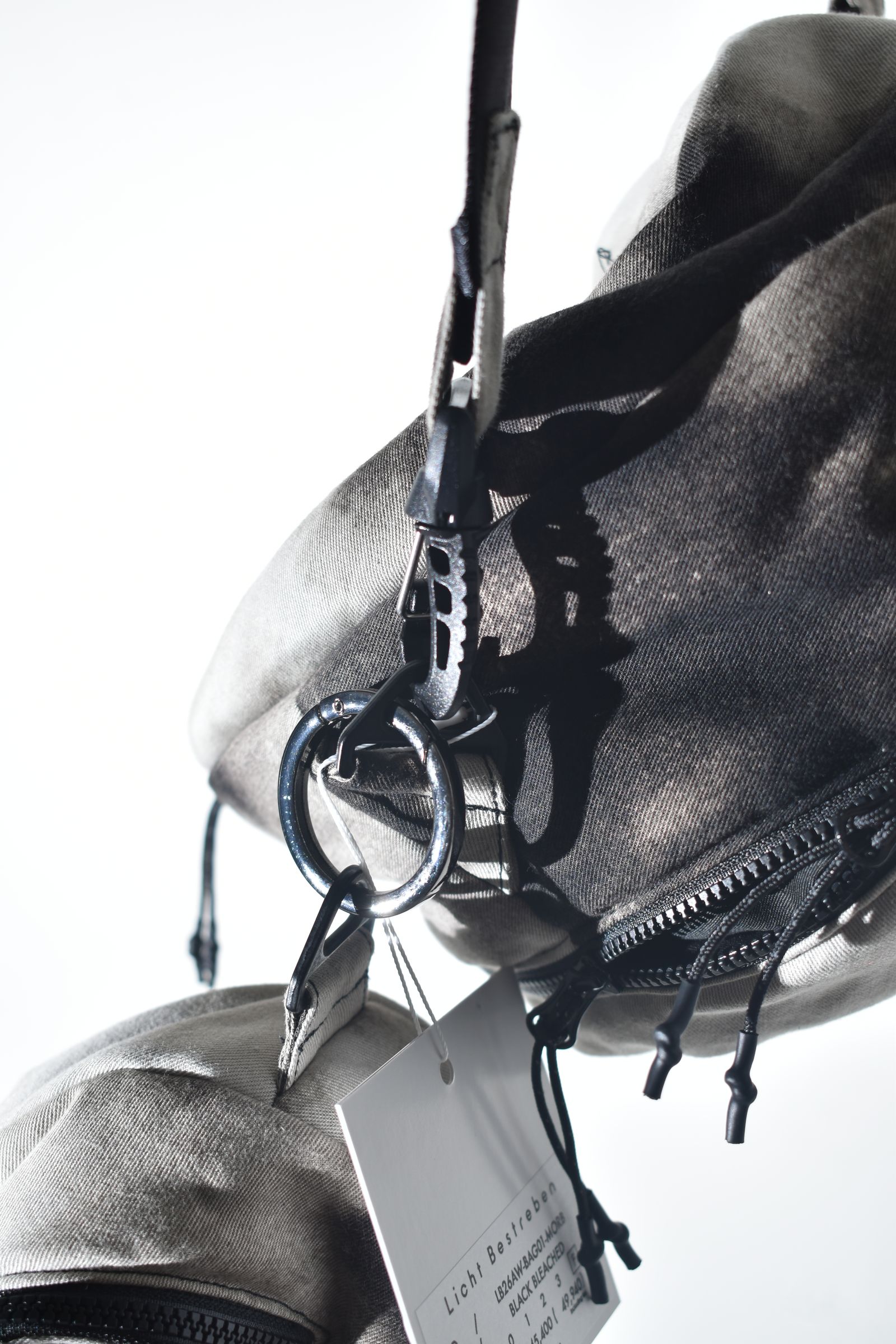 Sphere Shoulder Bag "Black Bleached" / スフィアショルダーバッグ"ブラックブリーチ"