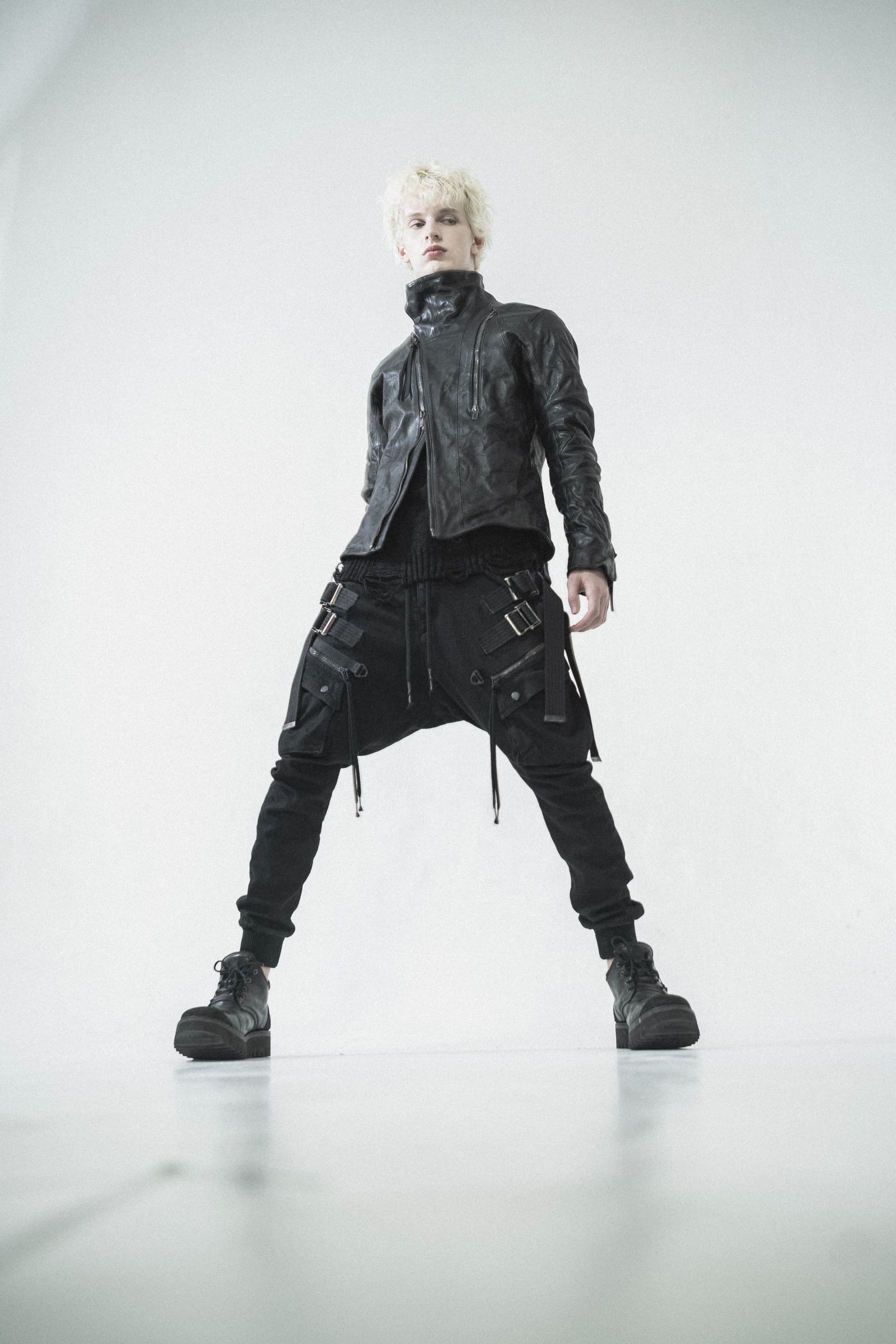 《2027SS先行予約分》Stretch Denim Adjustable Cargo Joggers Pants"Black" / ストレッチデニムアジャストカーゴジョガーパンツ"ブラック"