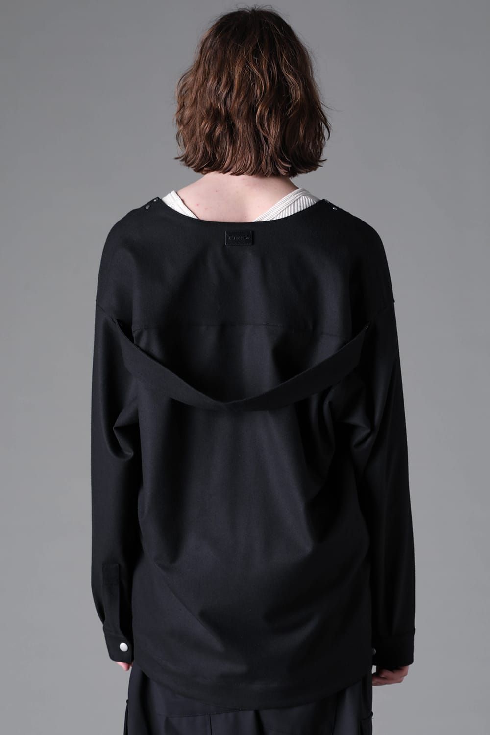《2026AW先行予約》Cardigan Shirts"Black / L.Grey" / カーディガンシャツ"ブラック/ライトグレー"