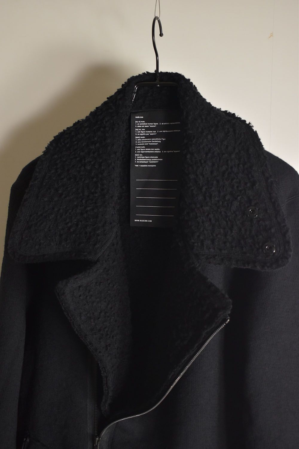Dread Boa Zip Up Jacket"Black" / ドレッドボアジップアップジャケット"ブラック"