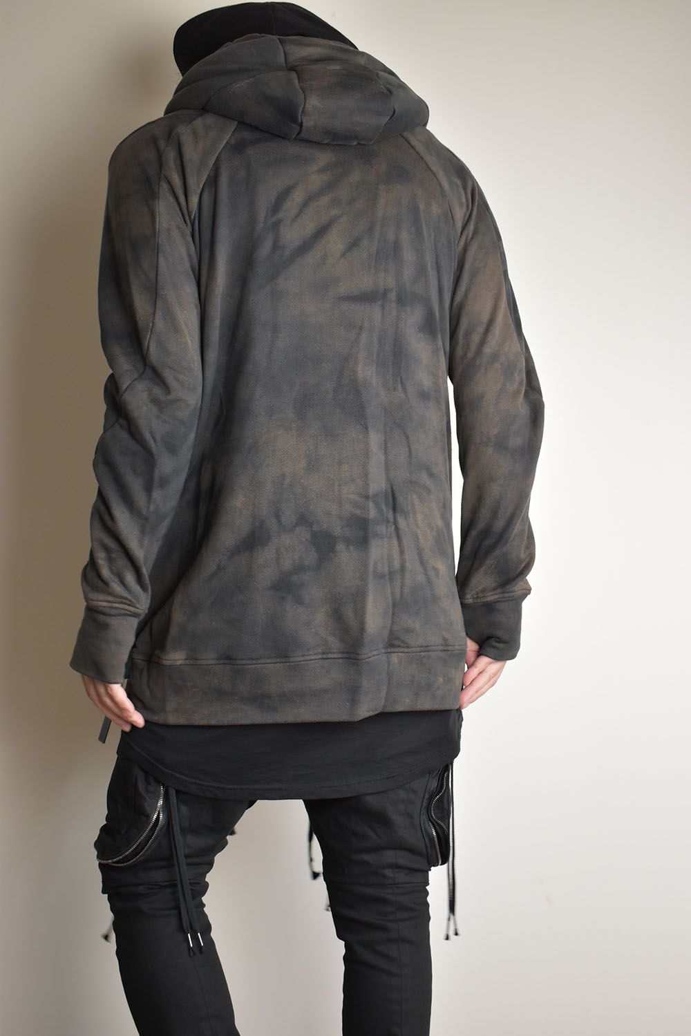 Non Ply Yarn Lined Hooded Jacket"Dust" /  無撚糸裏毛フーデッドジャケット"ダスト"