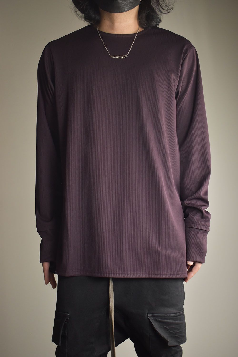 Base Layer Crew Neck "Bordeaux" / ベースレイヤークルーネック"ボルドー"