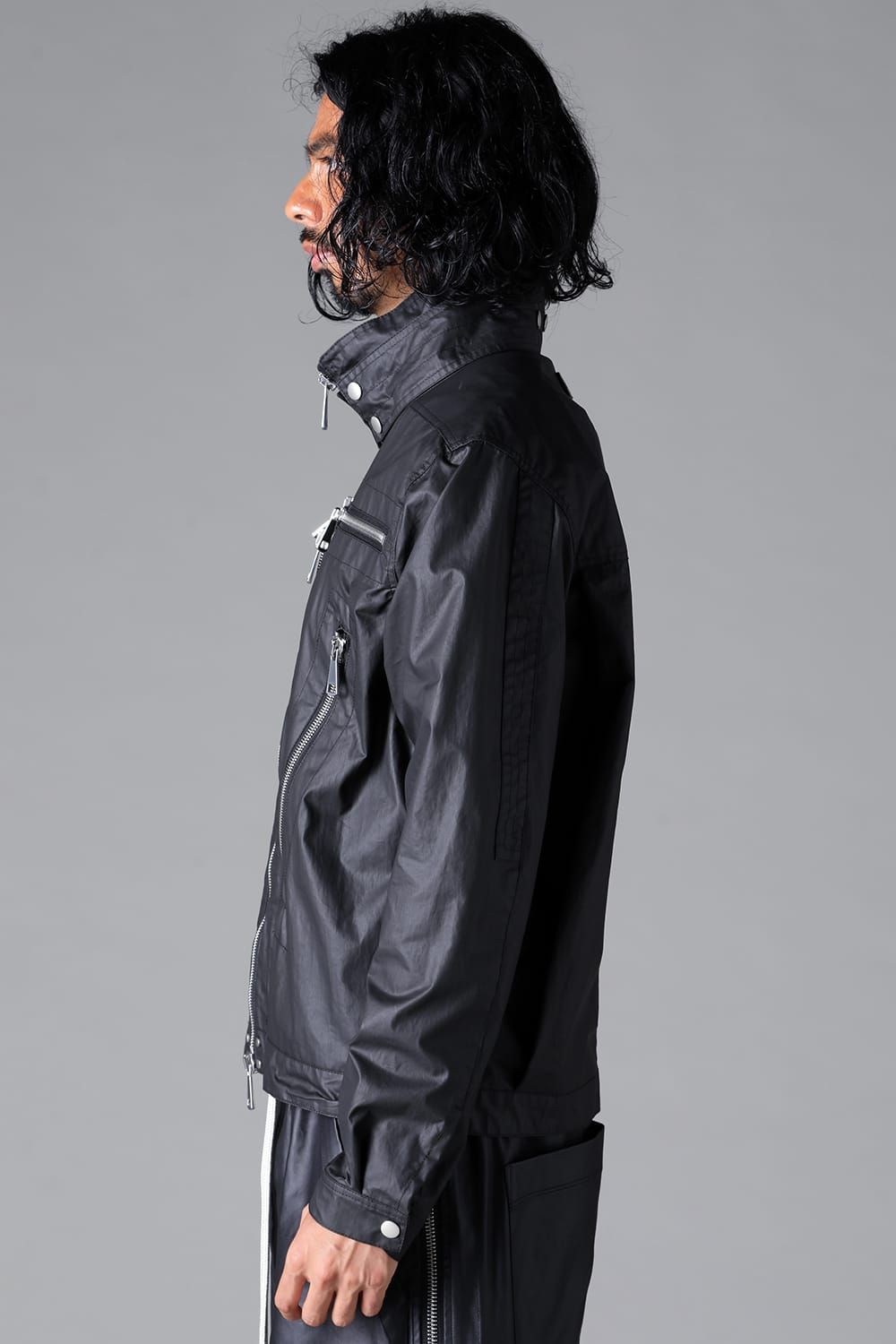 《2026SS先行予約》Coating Zip Blouson"Black" / コーティングジップブルゾン"ブラック"
