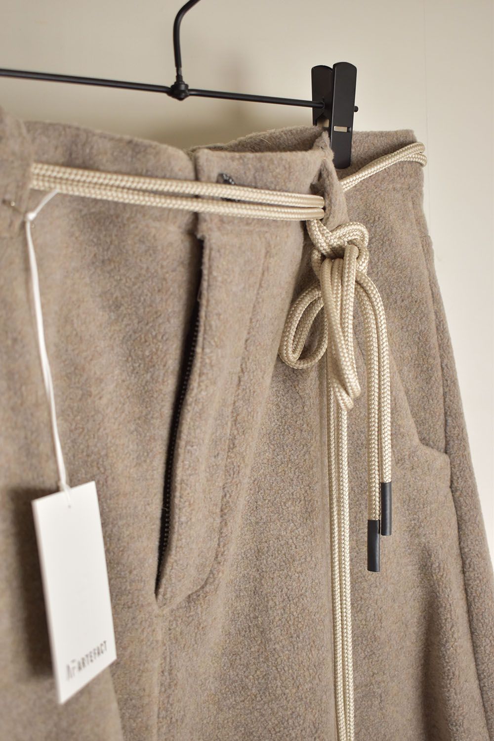 Fleece Over Cropped Pants"Beige"/フリースオーバークロップドパンツ"ベージュ"