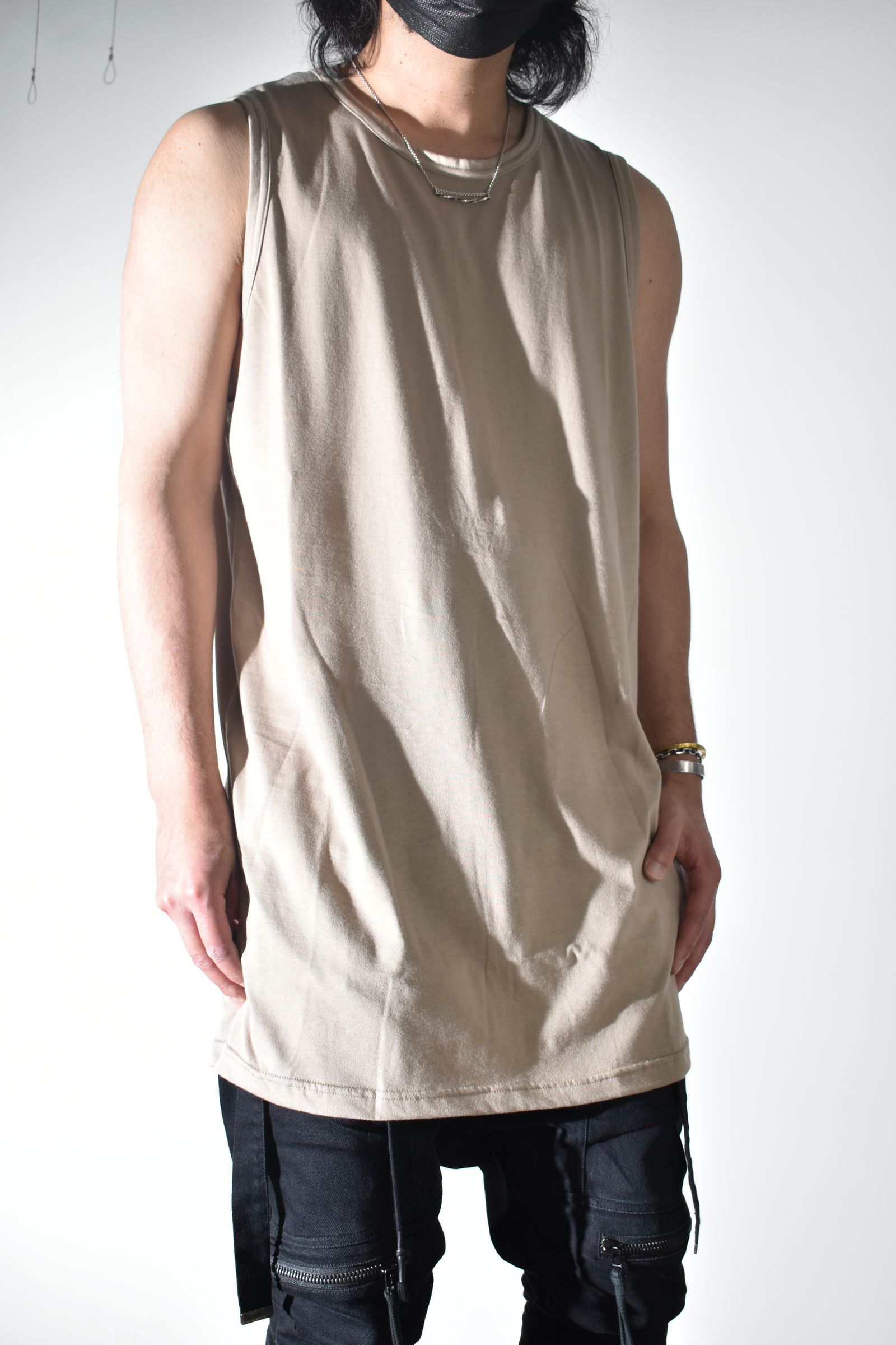 Long Tank Top"Beige" / ロングタンクトップ"ベージュ"