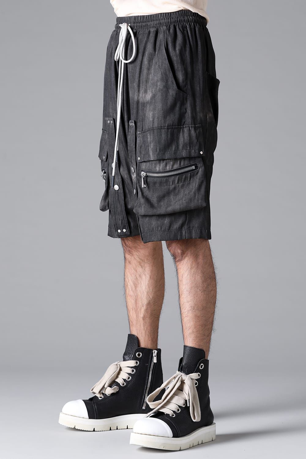 《2026SS先行予約》Cargo Shorts"Black / Uneven D.Grey / Uneven Grey" / カーゴショーツ"ブラック/アンイーブンダークグレー/アンイーブングレー"