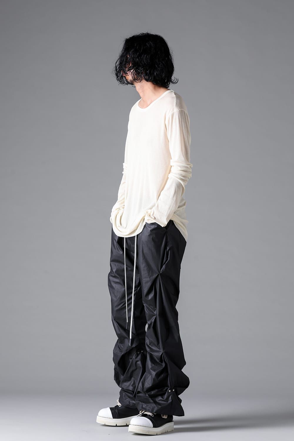 《2026SS先行予約》Gauze Jersey Long Sleeve"Black / Cream /White /Stone /Brown" / ガーゼジャージーロングスリーブ"ブラック/クリーム/ホワイト/ストーン/ブラウン"