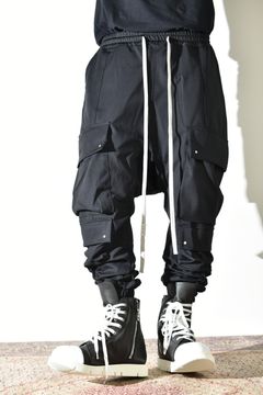 Technical Nylon Military Sarrouel Easy Pants"Black" / テクニカルナイロンミリタリーサルエルイージーパンツ"ブラック"