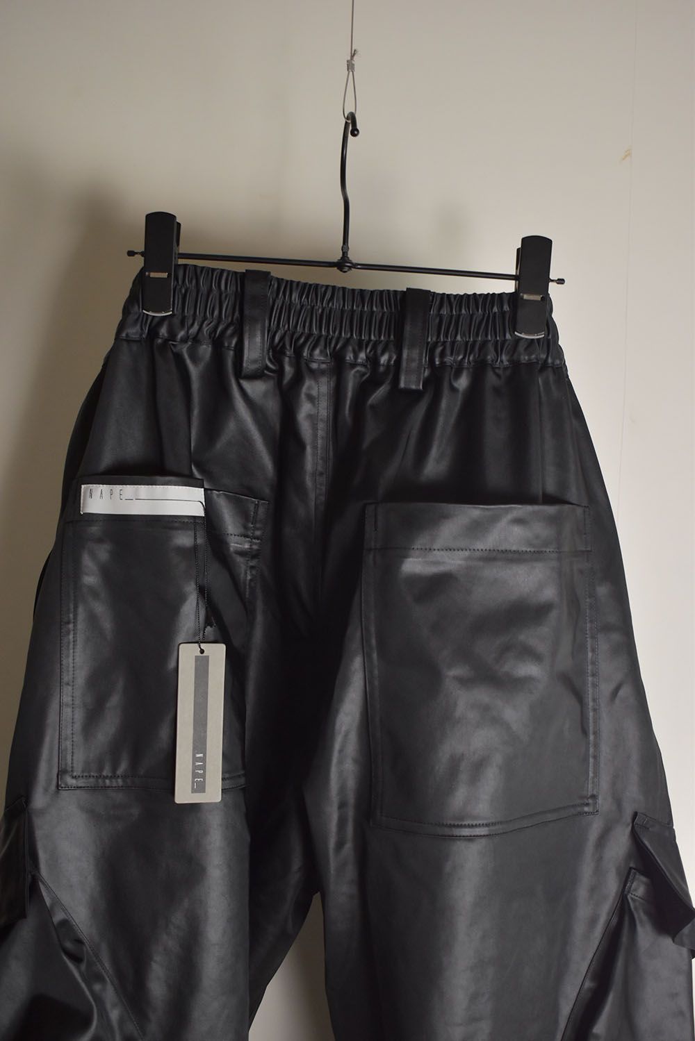 Heavy Satin Cargo Pants"Black" / ヘビーサテンカーゴパンツ"ブラック"