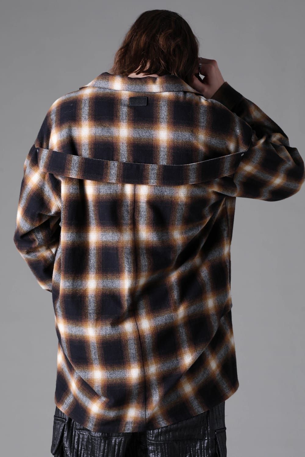 《2026AW先行予約》Plaid V Neck Shirts Pullover"Soft Greige / Black Camel / Warm Brown" / プレイドVネックシャツプルオーバー"ソフトグレージュ/ブラックキャメル/ウォームブラウン"