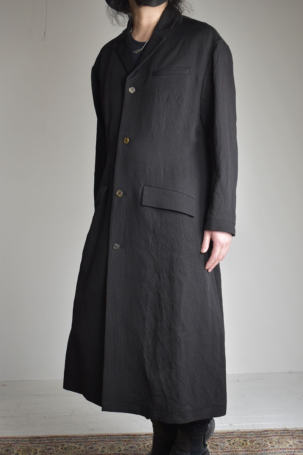 Long Shirts Coat"Black"/ロングシャツコート"ブラック"