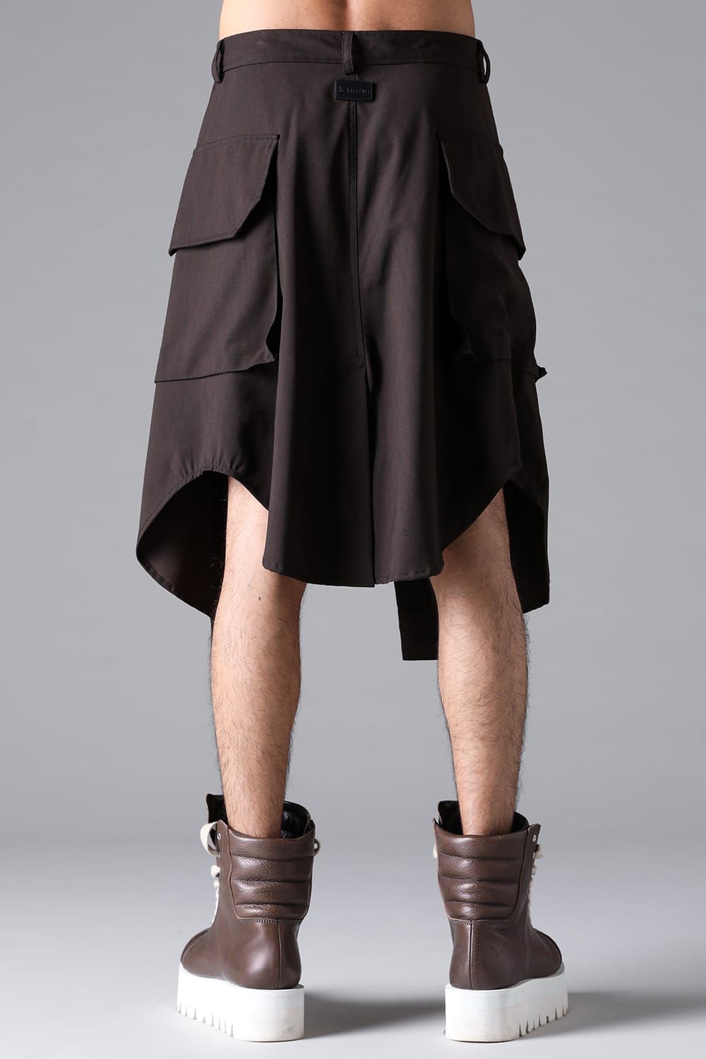 《2026SS先行予約》Abstract Sleeve Wrap Skirt"Black / Grey /Brown" / アブストラクトスリーブラップスカート"ブラック/グレー/ブラウン"