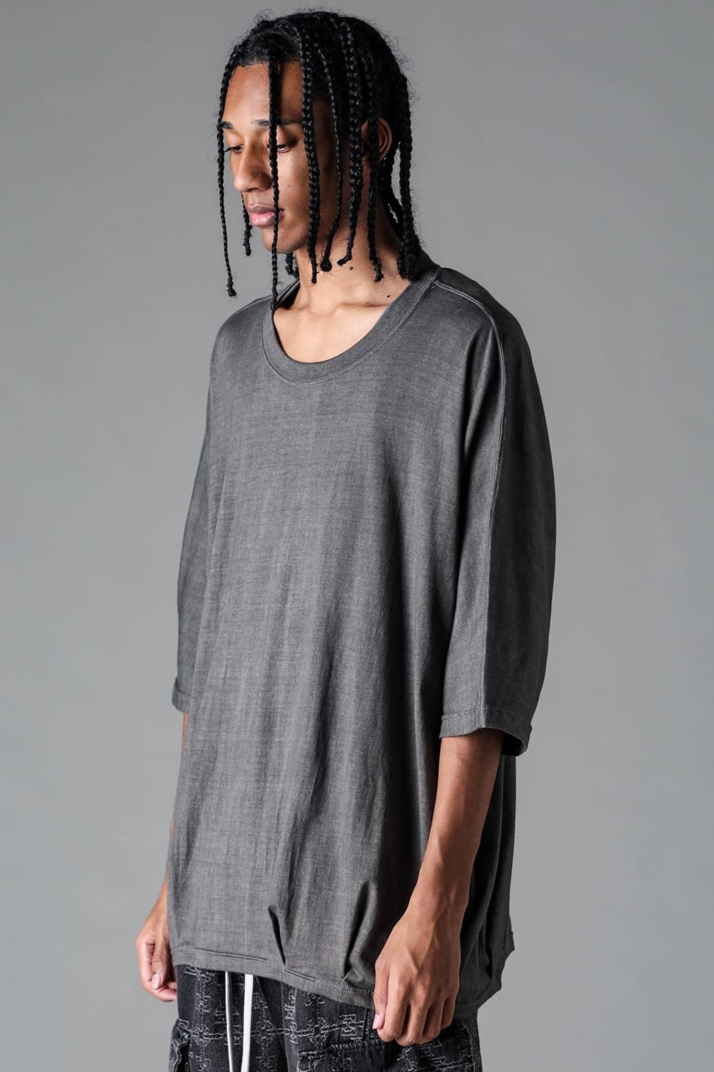 《2027SS先行予約》Sumi Dyed Dolman Jumbo Tee"L.Grey / Grey / D.Grey" / 墨染ドルマンジャンボTee"ライトグレー / グレー /ダークグレー"