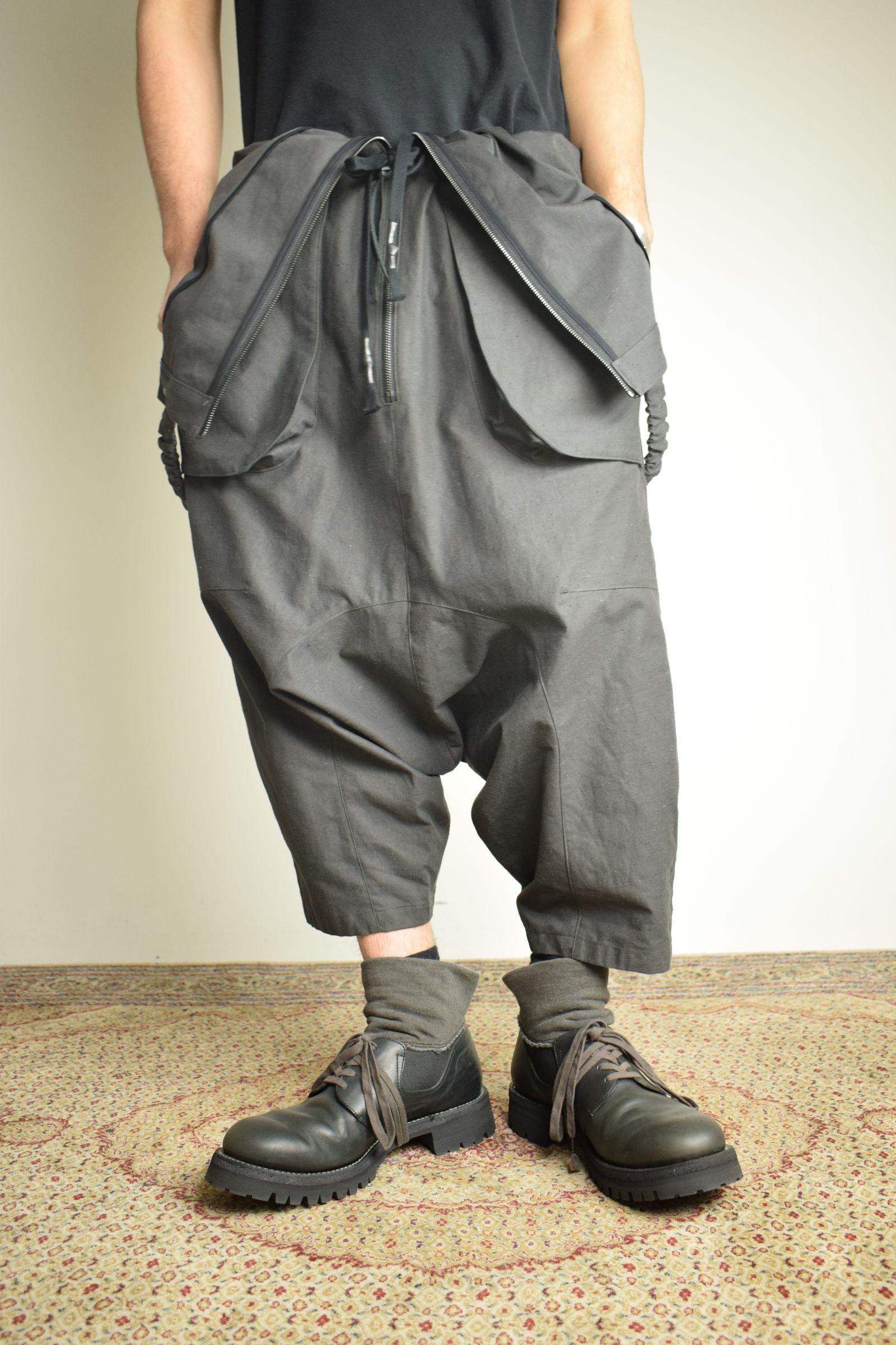 Deep Crotch Over All"Charcoal" / ディープクロッチオーバーオール"チャコール"