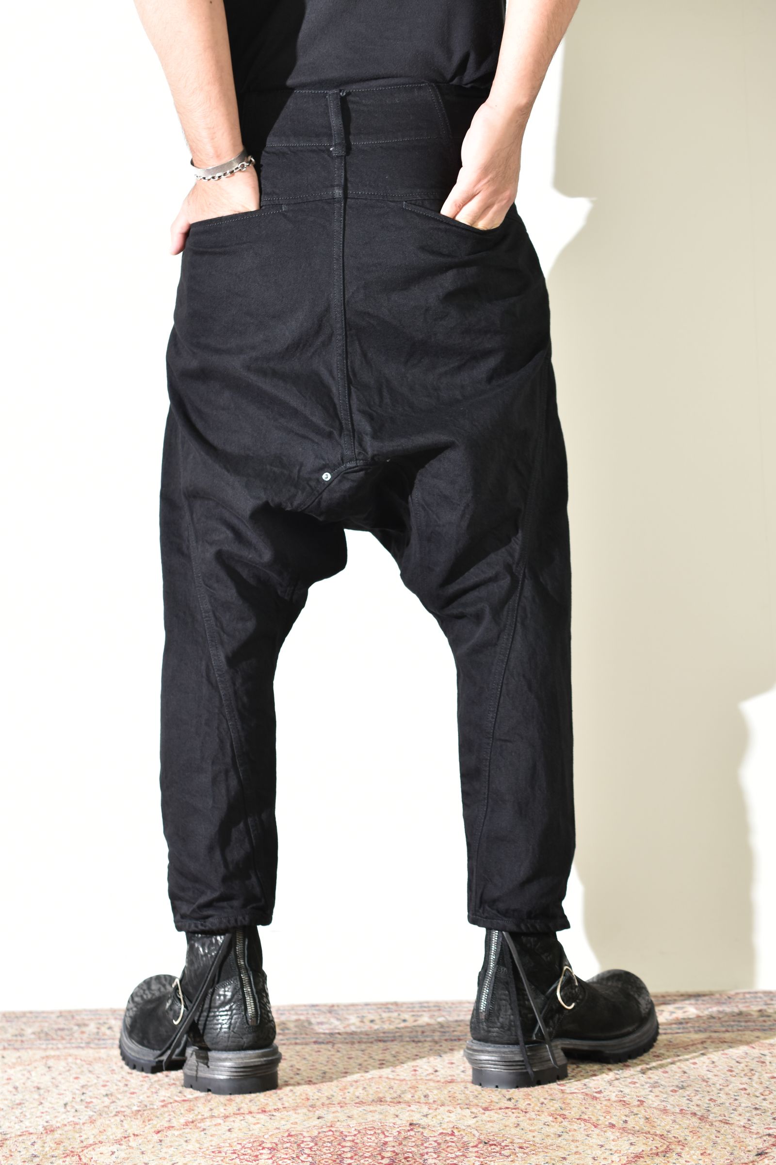 Sarrouel Denim Pants "Black" / サルエルデニムパンツ "ブラック"