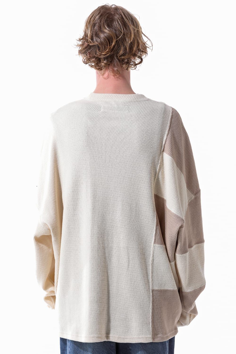 Switching Top"Ivory×Beige"/スウィッチングトップ"アイボリー×ベージュ"