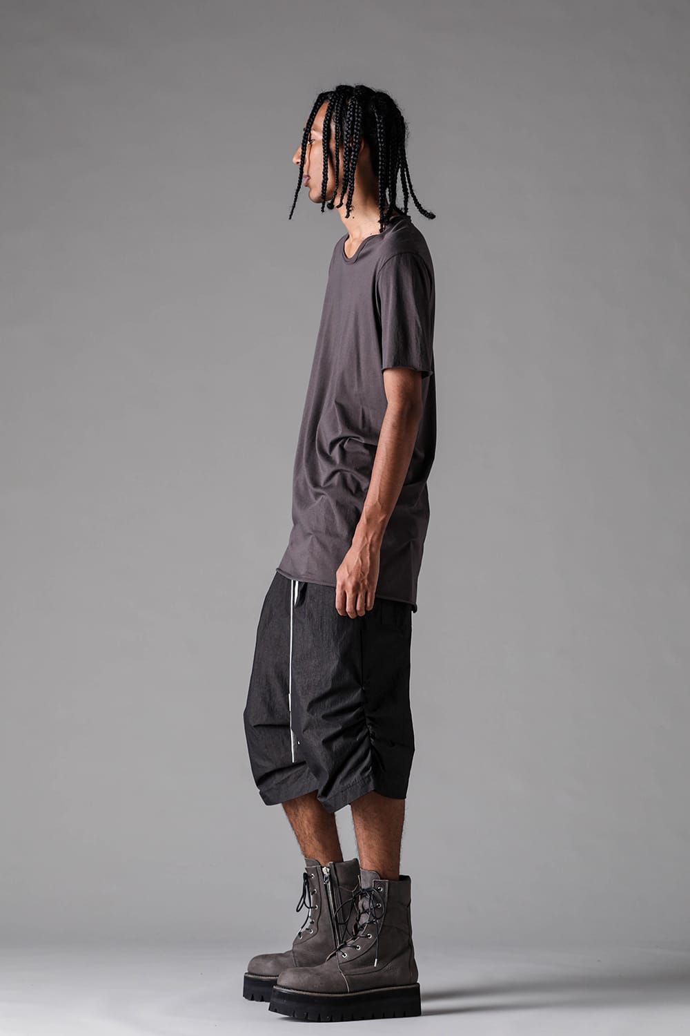 《2027SS先行予約》Albini Airy Crew Neck Tee"Black / Sage Green / Brown / L.Grey / White" /  アルビニエアリークルーネックTee"ブラック /セージグリーン /ブラウン /ライトグレー/ホワイト"