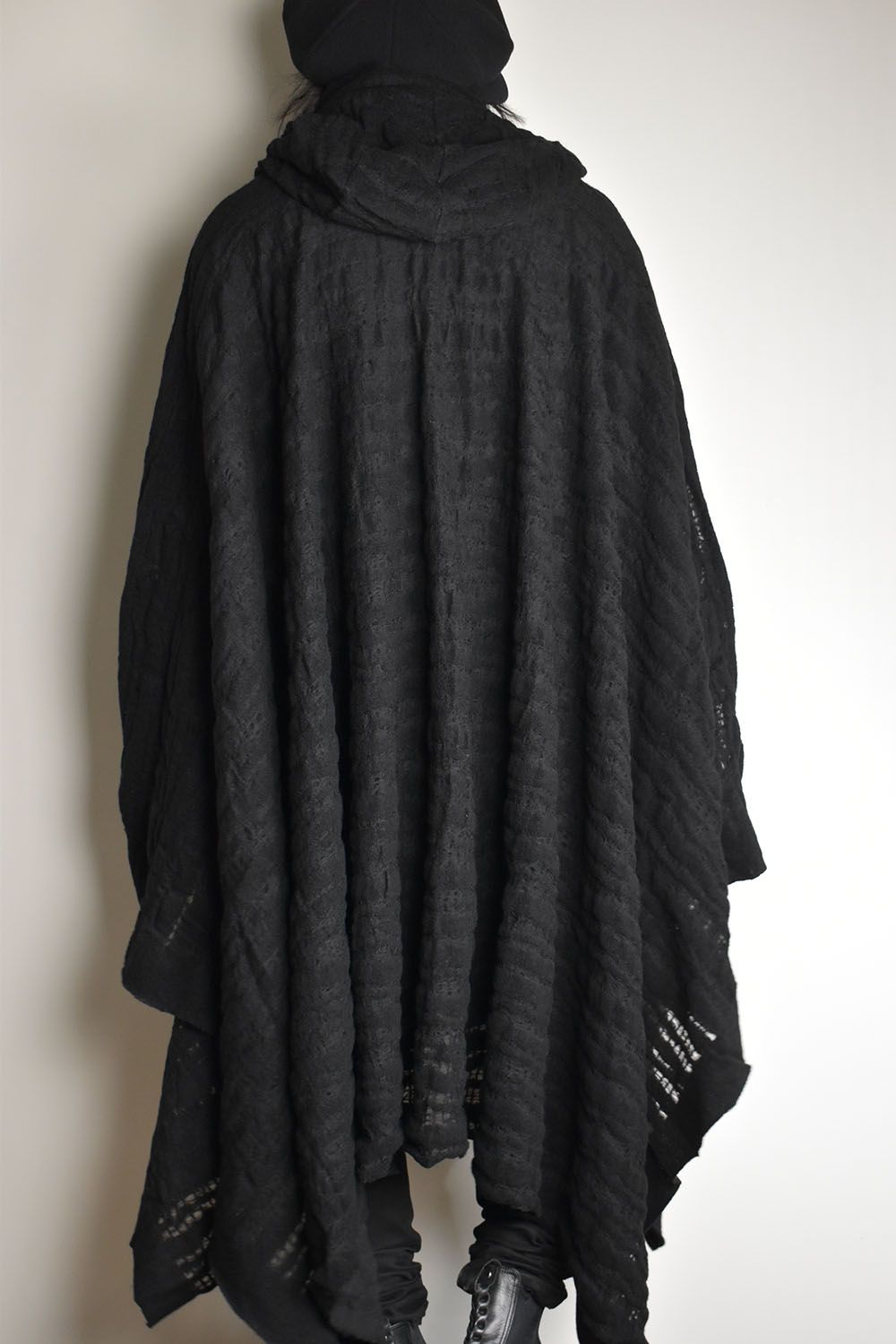 HOODIE PONCHO"Black"/フーディポンチョ"ブラック"