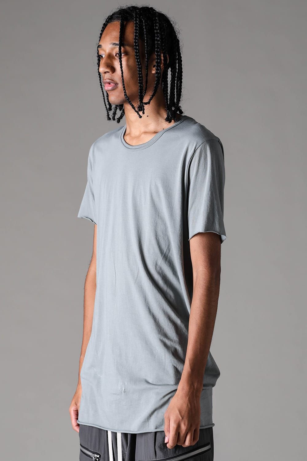 《2027SS先行予約》Albini Airy Crew Neck Tee"Black / Sage Green / Brown / L.Grey / White" /  アルビニエアリークルーネックTee"ブラック /セージグリーン /ブラウン /ライトグレー/ホワイト"